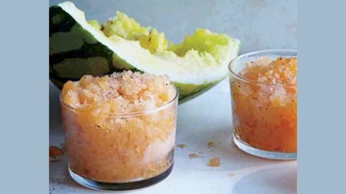 Cantaloupe and Black Pepper Granita Recipe