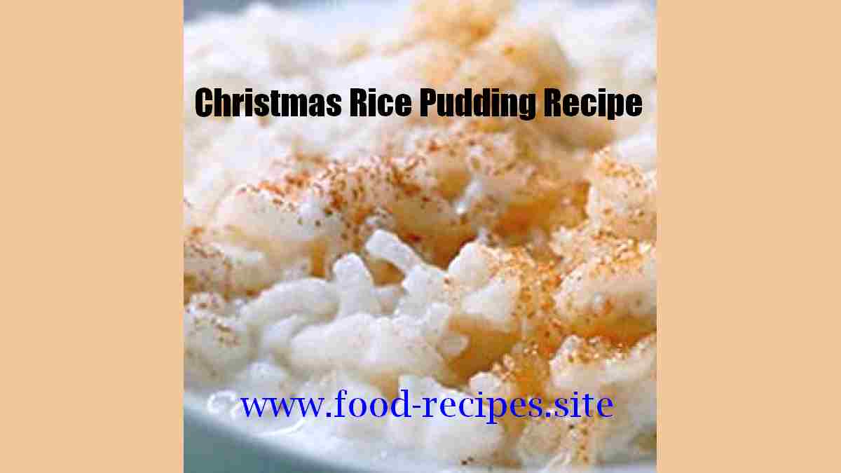 Rice pudding Christmas recipe