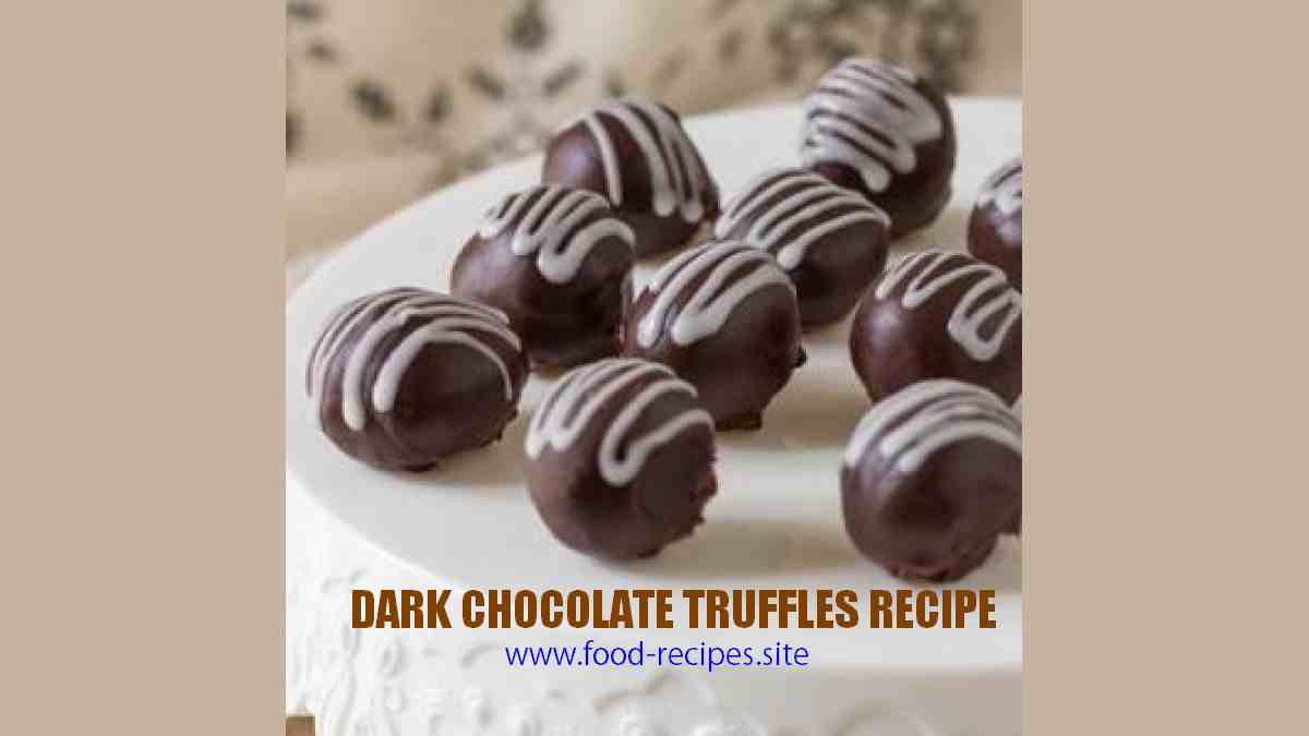 Easy Dark Chocolate Truffles Recipe This simple and easy recipe is done with only 2 ingredients, but the result is a creamy and very tasty chocolate truffle which can be served in any occasion!